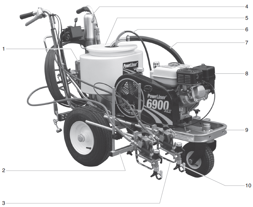 PowrLiner 6900XLT SP Main Assembly &mdash; Gas Model